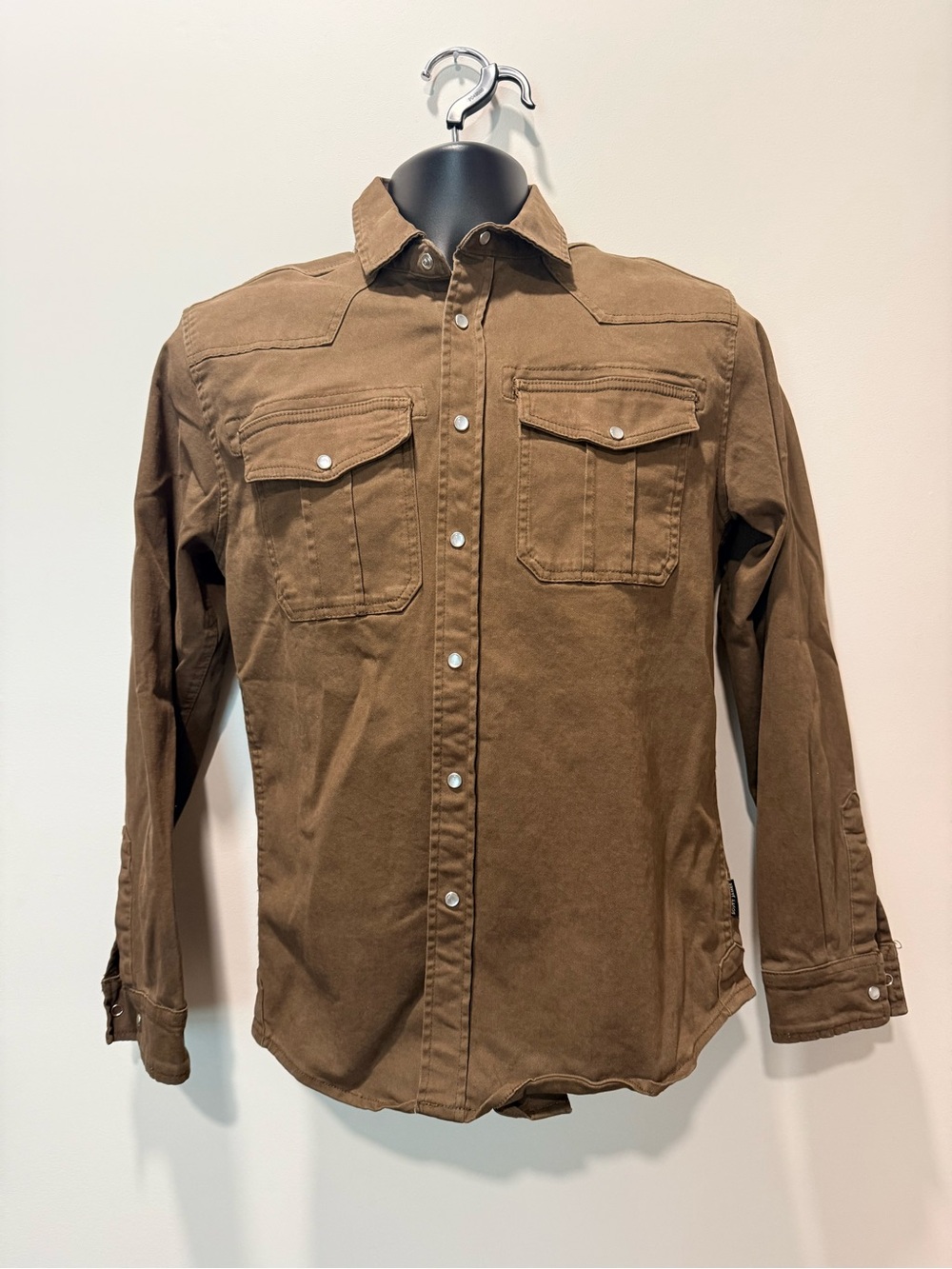 James Campbell Brown Long-Sleeve Western Snap Shirt